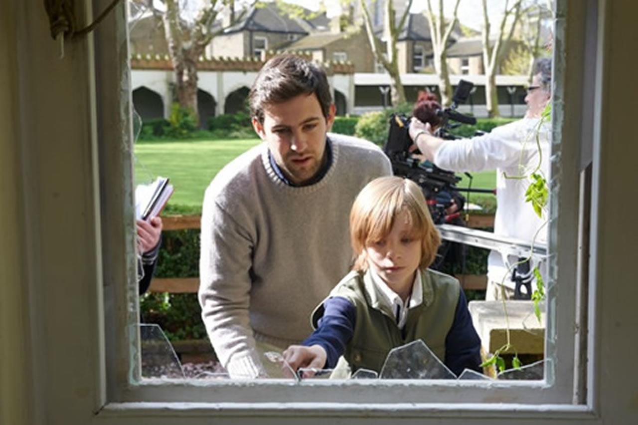 Luke Rodgers during the filming of I Spy